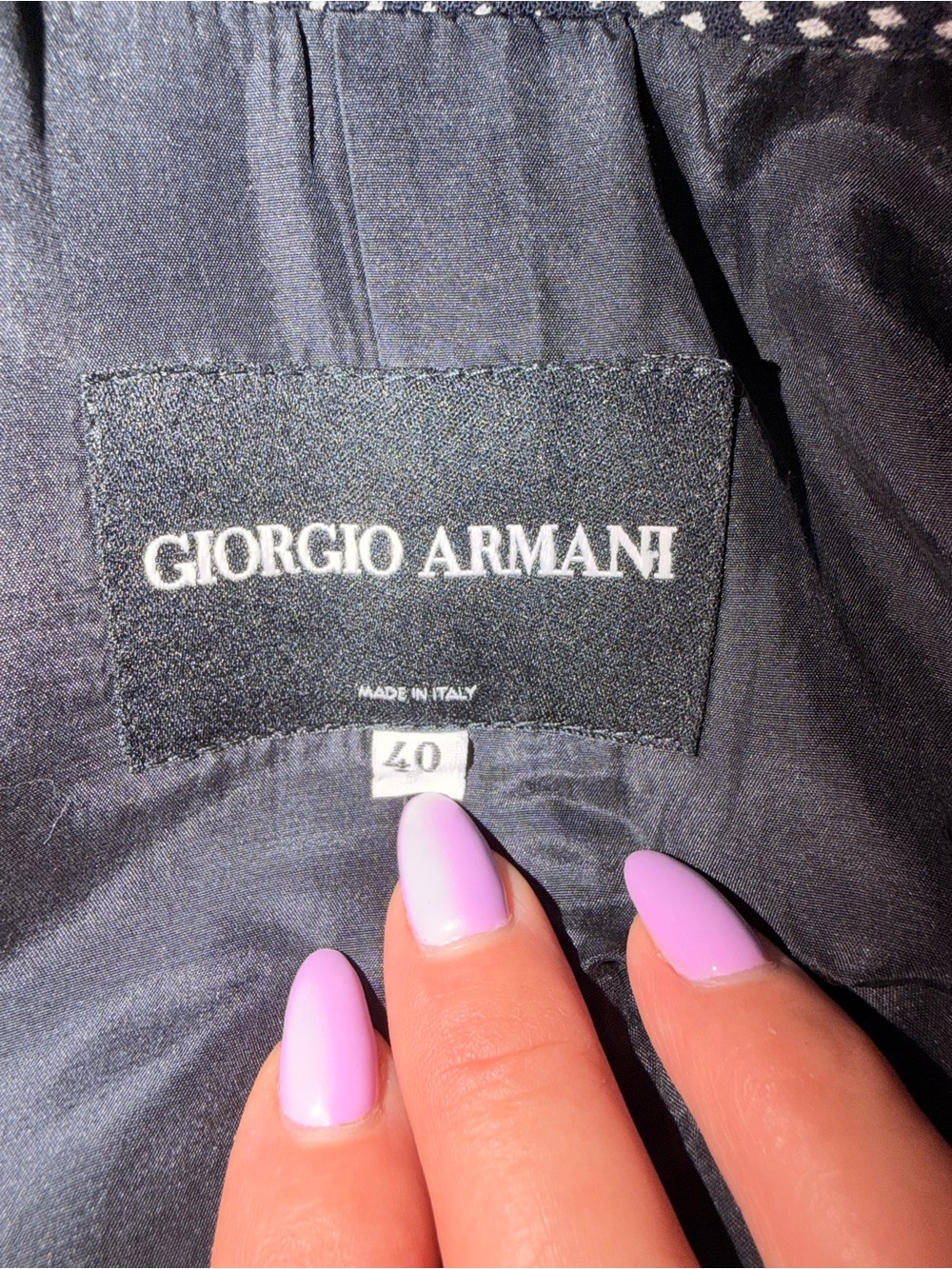 Vintage Giorgio Armani Tailored Blazer | Crystal Button Jacket | Made in Italy - Picture 6 of 8